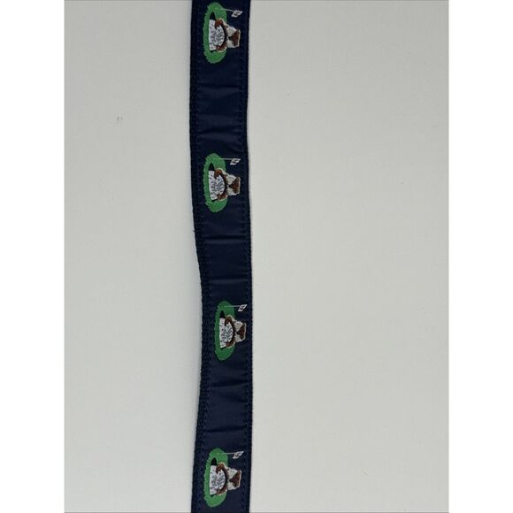 Leather Man Ltd Belt Size 40 Golf Motif Gopher Caddyshack Blue Limited - Picture 7 of 13